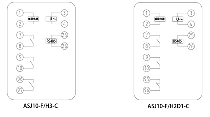 ASJ10-AV3三相交流电压继电器继电器输出为3常开或2常开1常闭