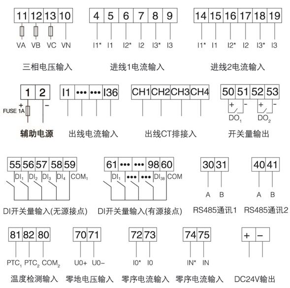 安科瑞 AMC16MAH 数据中心能耗监控装置